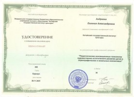 Удостоверение Андреева Е.А 001