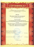 Сертификат 001